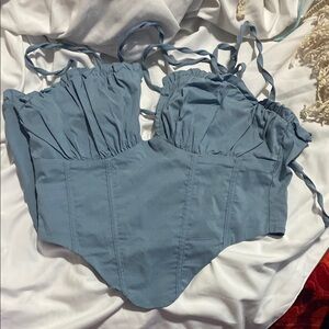 Cider Blue Corset Top